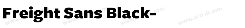 Freight Sans Black字体转换
